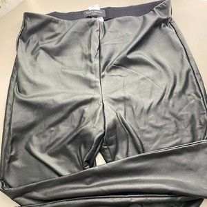 Banana Republic Pleather Faux Leather Lined Pants Medium